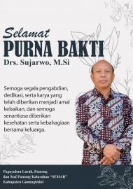 SELAMAT PURNA BAKTI KEPALA DPMKP2KB KABUPATEN GUNUNGKIDUL
